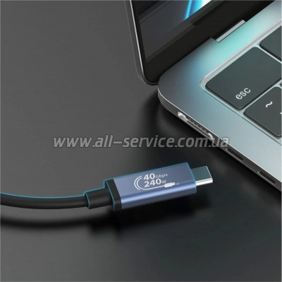 ���� ������ USB-C to USB-C 0.8m USB4 40Gbps 240W 48V/5A 8K60Hz premium J5create (JUC29L08-N)