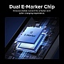 ���� ������ USB-C to USB-C 1.0m Thunderbolt 5 240W 5A 120Gbps 16/8/4K L703 black Ugreen (45996)
