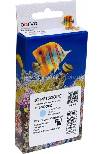 �������� Barva Canon PFI-300PC/ 4197C001 photo cyan (IC-PFI300PC)