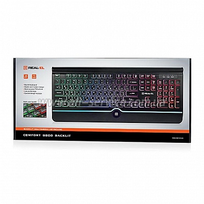  REAL-EL 8000 Comfort Backlit Black