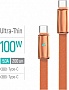 Дата кабель USB-C to USB-C 1.0m 5A 100W ultra-thin orange ColorWay (CW-CBPDCC100-OR) Дата кабель USB-C to USB-C 1.0m 5A 100W ultra-thin orange ColorWay (CW-CBPDCC100-OR)