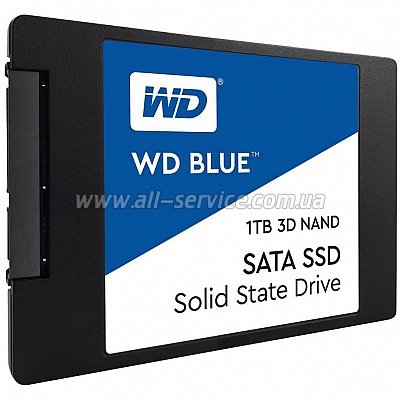 SSD  1TB WD Blue 2.5", SATA III 6 Gb/s (WDS100T2B0A)