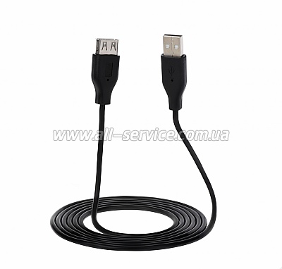  2E USB 2.0 AM/AF 1.8, Black (2E-W-3168)