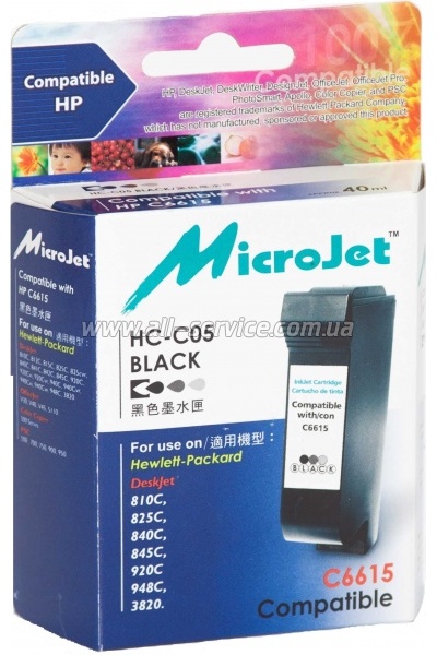 �������� MicroJet �45 HP DJ 850C/ 1100C/ 1600C ������ 51645AE Black (HC-05)