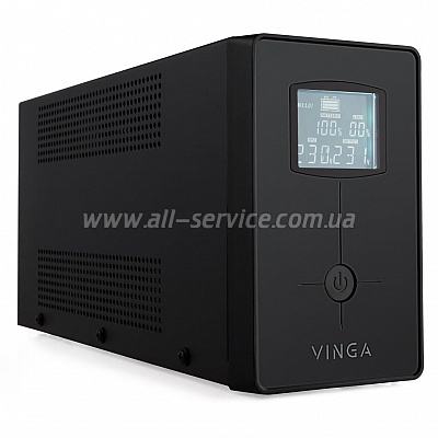  Vinga LCD 600VA metal case with USB (VPC-600MU)