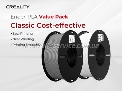 ������� ��� 3D-�������� Creality Ender PLA 1.75��, 2x1��, white+grey (3301010365)