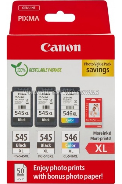   Canon PG-545XL + PG-545XL / CL-546XL Color (8286B015)