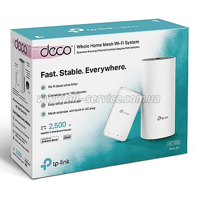 Wi-Fi Mesh  TP-Link Deco E3 (DECO-E3-2-PACK)