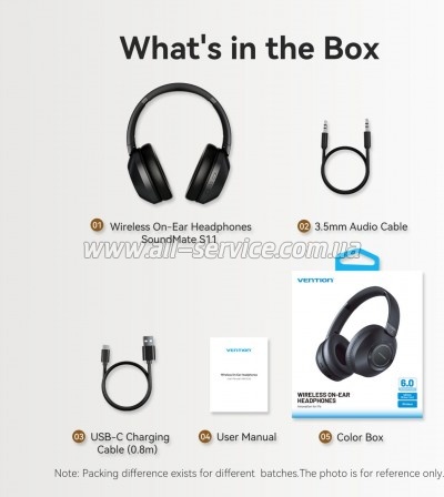 �������� Vention S11 SoundMate Wireless Black (NBBB0)
