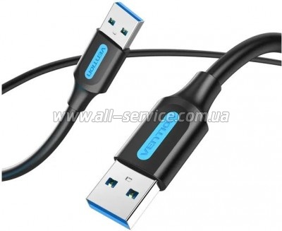 ���� ������ USB 3.0 AM/AM 3.0m black Vention (CONBI)