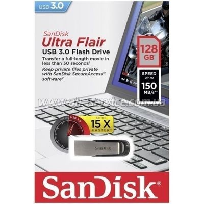  SanDisk 128GB Flair USB 3.0 (SDCZ73-128G-G46)
