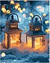 Картина по номерам Santi Ліхтарики у снігу, 40*50см, LED підсвітка (955084) Картина по номерам Santi Ліхтарики у снігу, 40*50см, LED підсвітка (955084)