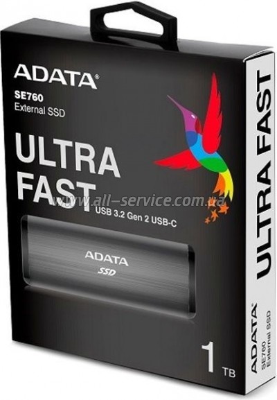  SSD USB 3.2 512GB ADATA (ASE760-512GU32G2-CTI)
