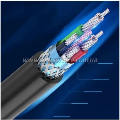 ������ ��� �������� USB-C 2.0 to BM 1.5m 2A black Vention (CQUBG)