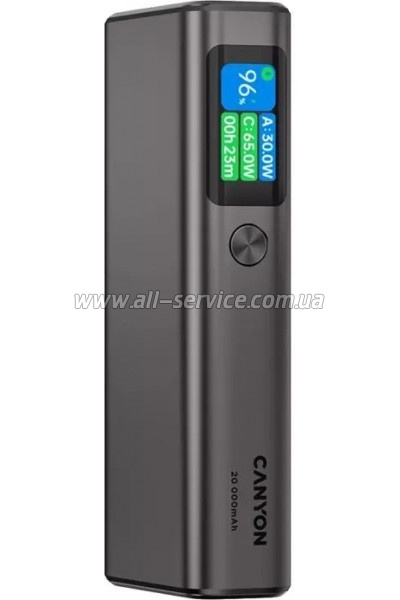   Canyon 20000mAh OnPower 230 TFT PD/130W Dark Grey (CNS-CPB230DG)