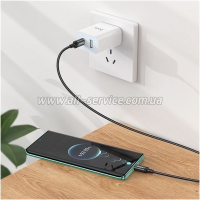 ���� ������ USB-C to USB-C 1.0m Wind 60W X89 black HOCO (6931474784384)
