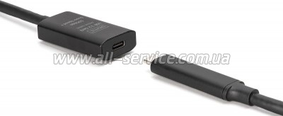 ���� ������ USB-� to USB-C 5.0m M/F USB3.2 Gen2 Active 10G Digitus (DA-73112)