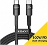 ���� ������ USB-C to USB-C 3.0m 100W black Essager (EXCTT1-XCC01)