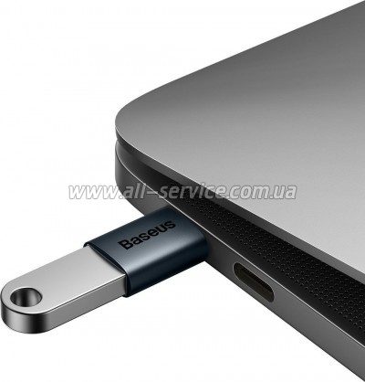 ������� OTG USB 3.1 AF to USB-C blue Baseus (ZJJQ000003)