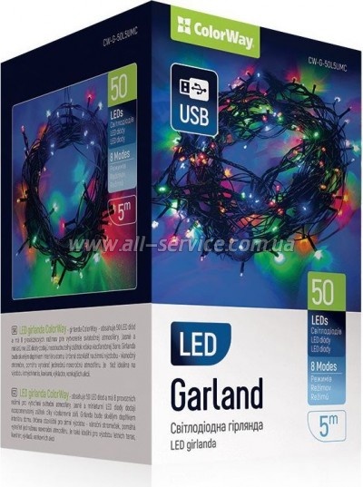 �������� ColorWay LED 50 5� USB (CW-G-50L5UMC)