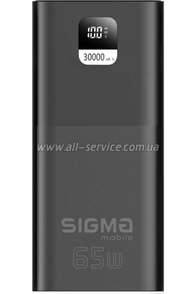 ������� ������������� Sigma X-power SI30A6QLX 30000mAh PD 65W black (4827798835111)