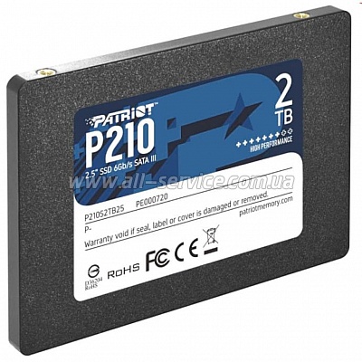 SSD  PATRIOT P210 128GB (P210S128G25)