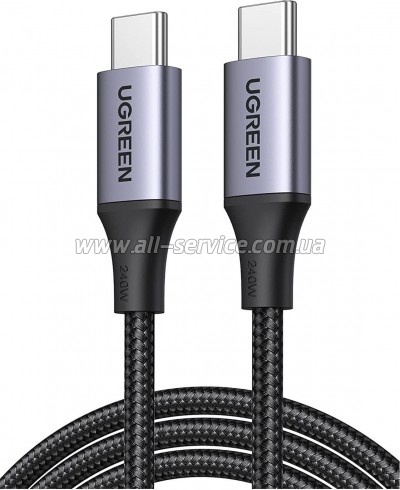 ���� ������ USB-C to USB-C 1.0m 240W US535 space gray Ugreen (15311)