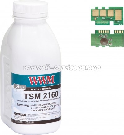 Тонер + чип WWM Samsung SL-M2020/ 2070/ D111S бутль 45г (TCD111) Тонер + чип WWM Samsung SL-M2020/ 2070/ D111S бутль 45г (TCD111)
