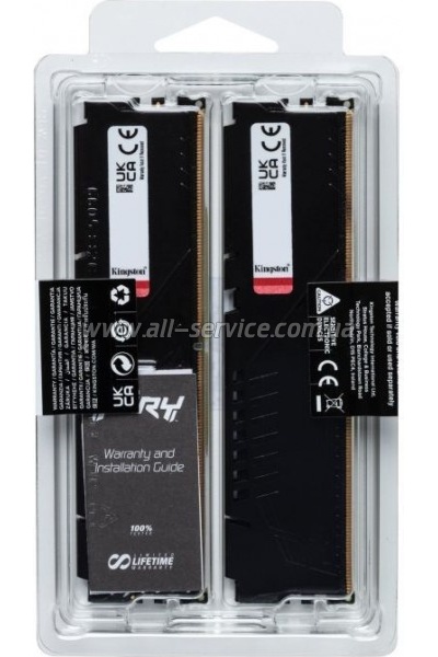     DDR5 16GB (2x8GB) 6000 MHz Beast Black XMP Kingston Fury (ex.HyperX) (KF560C30BBK2-16)
