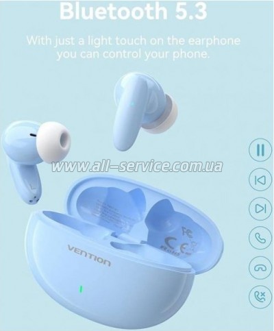 �������� Vention Elf Earbuds E01 Blue (NBFS0)