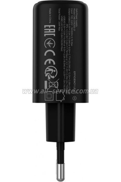 �������� ������� Canyon OnCharge 250 25W 1xPD 1xQC EU Black (CNE-CHA250-31)