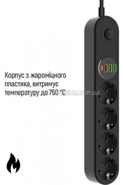  ColorWay CW-CHE44PDB, 4 / 4USB/ 2M (CW-CHE44PDB)