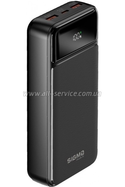 ������� ������������� Sigma X-power SI20A4QL 20000mAh PD 20W black (4827798799710)
