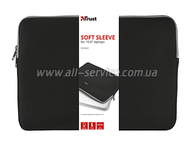    15.6" TRUST Primo Sleeve (21248) Black