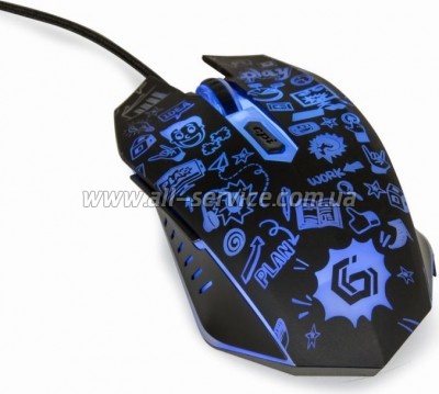  Gembird MUS-6B-GRAFIX-01 USB Black (MUS-6B-GRAFIX-01)