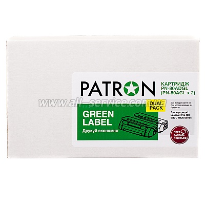 �������� HP LJ CF280A (PN-80ADGL) DUAL PACK PATRON GREEN Label
