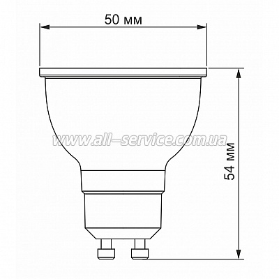  Videx MR16e 6W GU10 3000K 220V (VL-MR16e-06103)