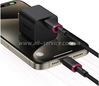 ���� ������ USB-C to USB-C 2.0m 100W Dura Series black red Baseus (P10377803U01-03)