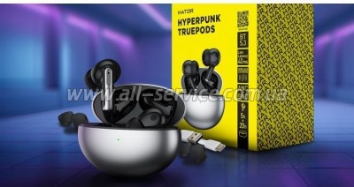  Hator Hyrpunk Truepods Black (HTA-430)