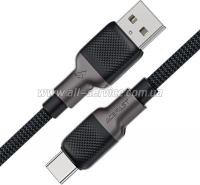 ���� ������ USB 2.0 AM to USB-C 1.2m 3.0A silicone braid Acefast (6974316283126)