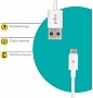 ���� ������ USB 2.0 AM to USB-C 1.2m White Piko (1283126477522)