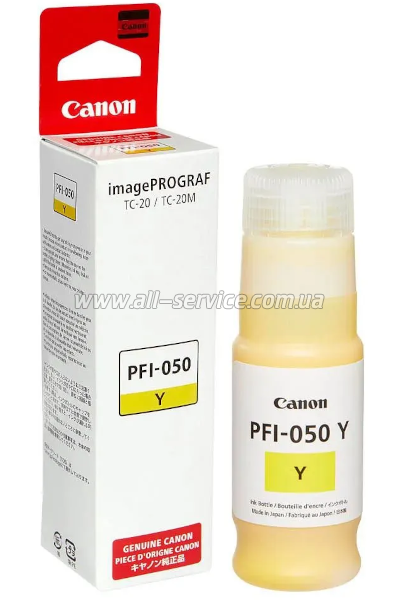 Контейнер Canon PFI-050 Canon imagePROGRAF TC-20/ TC-20M Yellow (5701C001) Контейнер Canon PFI-050 Canon imagePROGRAF TC-20/ TC-20M Yellow (5701C001)