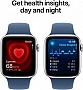 - Apple Watch SE 2024 GPS 40mm Silver Aluminium Case with Denim Sport Band - M/L (MXED3QH/A)