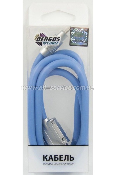 ���� ������ USB 2.0 AM to USB-C 1.0m blue Dengos (PLS-TC-NS-BLUE)