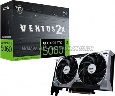  MSI GeForce RTX5060 8Gb VENTUS 2X OC (RTX 5060 8G VENTUS 2X OC)