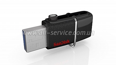  64GB SanDisk USB 3.0 Ultra Dual Drive OTG Black (SDDD2-064G-GAM46)