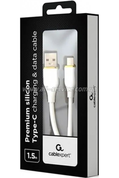���� ������ USB 2.0 AM to USB-C 1.5m 2.1A Cablexpert (CC-USB2S-AMCM-1.5M-W)