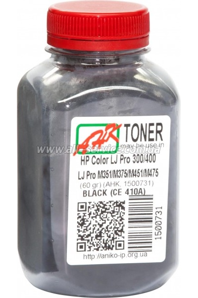 Тонер АНК HP LJ Pro 300/ 400/ LJ Pro M351/ M375/ M451/ M475 Black бутль 120г (1500731) Тонер АНК HP LJ Pro 300/ 400/ LJ Pro M351/ M375/ M451/ M475 Black бутль 120г (1500731)