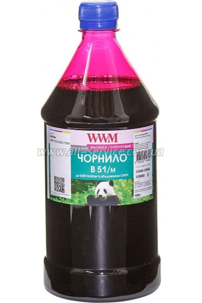  WWM 1000 Brother DCP-T300/ T500W/ T700W Magenta  (B51/M-4)