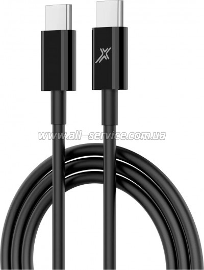 ���� ������ USB-C to USB-C 1.0m 20W CC-03B Black Grand-X (CC-03B)